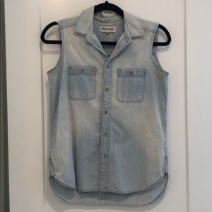 Madewell - XS - Light Denim Button-Up Top